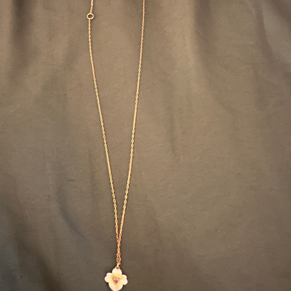 Kate Spade Gold flower Pendant Necklace